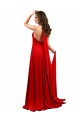 Affordable Sleeveless Halter Neck Spandex Red Long Prom Dress Canada