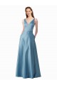 Affordable Sleeveless High Neck Satin Long Black Tie Prom Dress Canada