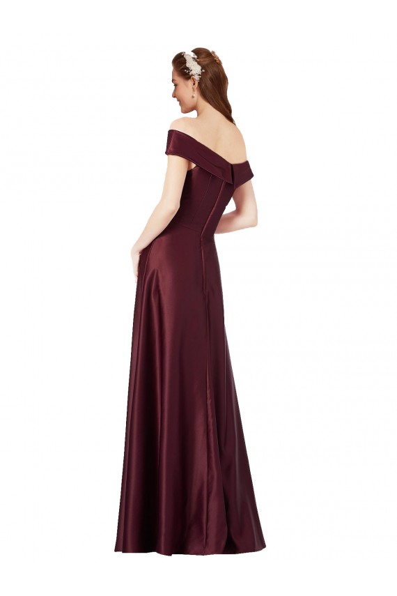 Affordable Cap Sleeves Strapless Satin Burgundy Gold Long Black Tie Prom Dress Canada