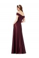 Affordable Cap Sleeves Strapless Satin Burgundy Gold Long Black Tie Prom Dress Canada