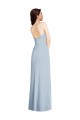 Affordable Sleeveless Strapless Stretch Crepe Light Sky Blue Long Low Back Evening Prom Gowns Canada
