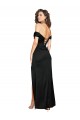 Affordable Sleeveless Sweetheart Silky Satin Black Long Black Tie Prom Dress Canada