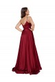 Affordable Sleeveless Sweetheart Silky Satin French Blue Long Black Tie Prom Dress Canada