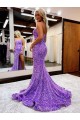 Affordable Sleeveless Sweetheart Velvet Sequin Lavender Court Train Homecoming Dress Canada