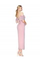 Affordable Cold Shoulder High Neck Soft Chiffon Primrose Knee Length Prom Dress Canada