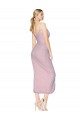 Affordable Sleeveless High Neck Soft Chiffon Primrose Knee Length High Low Prom Dress Canada
