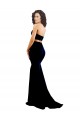 Affordable Sleeveless High Neck Stretch Crepe Black Mermaid Long Prom Dress Canada
