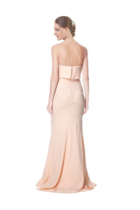 Affordable Sleeveless High Neck Stretch Crepe Nude Long Black Tie Prom Dress Canada