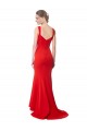 Affordable Sleeveless Sweetheart Stretch Crepe Red Long Evening Prom Dress Canada