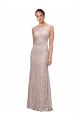 Affordable Sleeveless Scoop Neck Lace Long Prom Dress Canada