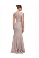 Affordable Cap Sleeves Sweetheart Lace Long Prom Dress Canada