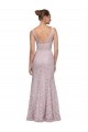 Affordable Sleeveless V-Neck Lace Long V-Back Prom Dress Canada