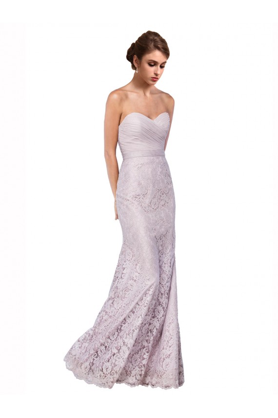 Affordable Sleeveless Sweetheart Lace Long Prom Dress Canada