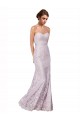 Affordable Sleeveless Sweetheart Lace Long Prom Dress Canada