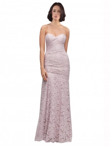 Affordable Sleeveless Sweetheart Lace Long Prom Dresses Canada