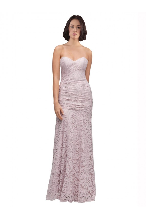 Affordable Sleeveless Sweetheart Lace Long Prom Dresses Canada