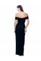 Affordable Sleeveless Sweetheart Stretch Crepe Black Long Prom Dress Canada