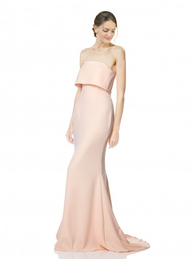 Affordable Sleeveless High Neck Stretch Crepe Nude Long Black Tie Prom Dress Canada