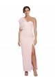 Affordable Sleeveless Sweetheart Stretch Crepe Pink Long Prom Dress Canada