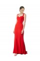 Affordable Sleeveless Sweetheart Stretch Crepe Red Long Evening Prom Dress Canada