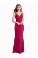 Affordable Sleeveless High Neck Soft Chiffon Red Long Prom Dress Canada