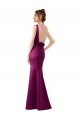 Affordable Sleeveless Bateau Neck Satin Merlot Long Black Tie Prom Dress Canada