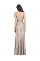 Affordable Sleeveless High Neck Sequin & Sparkling Sequin Silver Long Prom Dress Canada