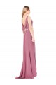 Affordable Sleeveless High Neck Soft Chiffon Long Prom Dress Canada