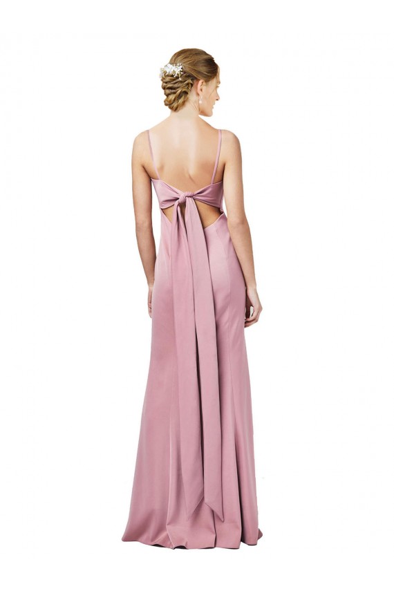 Affordable Sleeveless Square Neck Stretch Crepe Black Long Prom Dress Canada