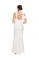Affordable Sleeveless Square Neck Stretch Crepe Ivory Long Prom Dress Canada