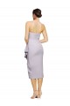 Affordable Sleeveless Strapless Stretch Crepe Arctic Lilac Cocktail Length High Low Prom Dress Canada