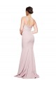 Affordable Sleeveless Strapless Stretch Crepe Mauve Sweep Train Prom Dress Canada