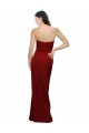 Affordable Sleeveless Sweetheart Stretch Crepe Burgundy Long Prom Dress Canada