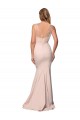 Affordable Sleeveless Sweetheart Stretch Crepe & Tulle Nude Long Prom Dress Canada