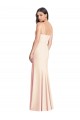 Affordable Sleeveless Sweetheart Stretch Crepe Nude Long Prom Dress Canada