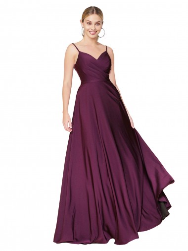 Affordable Sleeveless High Neck Stretch Crepe Wild Berry Long Prom Dress Canada
