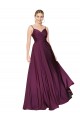 Affordable Sleeveless High Neck Stretch Crepe Wild Berry Long Prom Dress Canada
